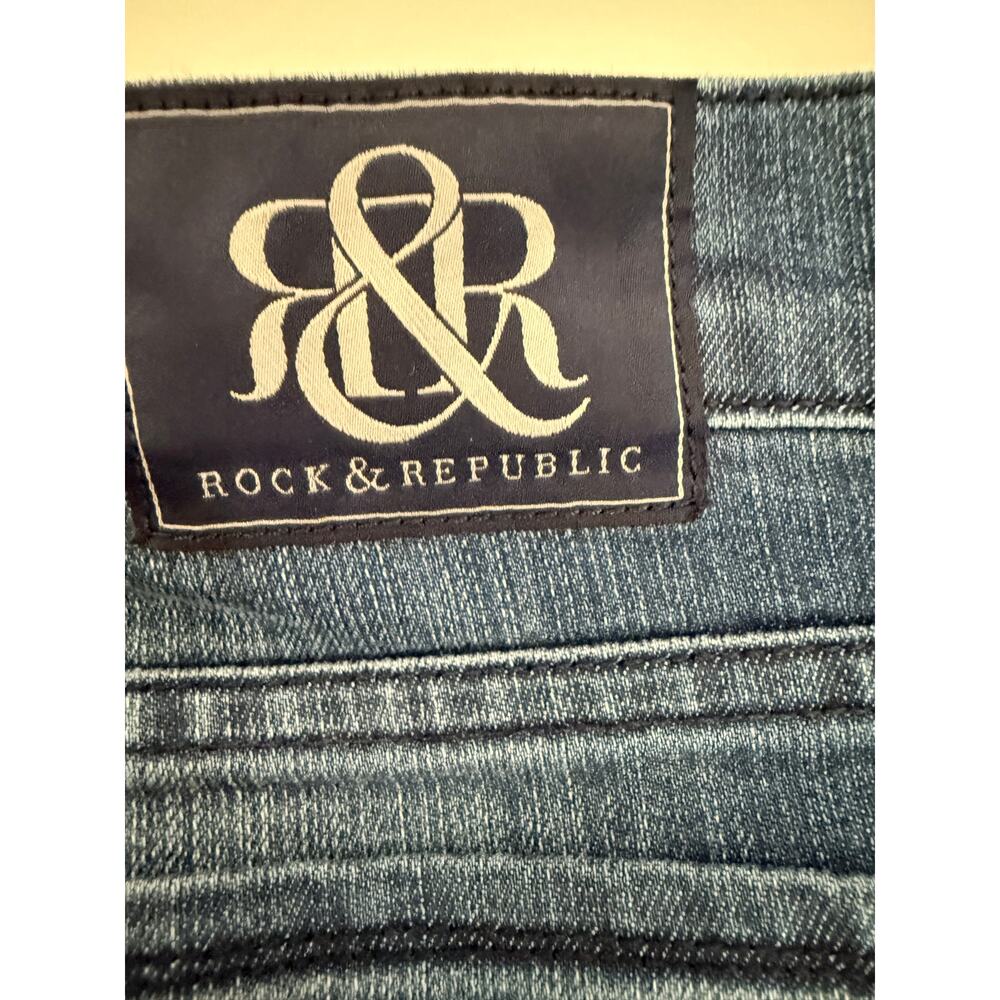 Rock and Republic Nora Flare Jeans Womens 29 X 31 Medium Wash Jeans - Picture 2 of 5